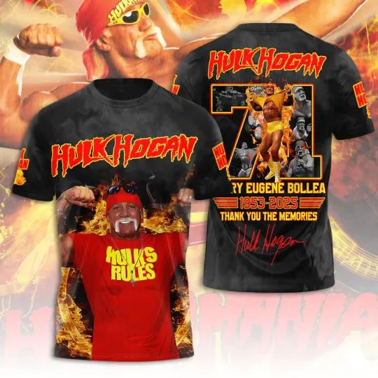 Discover Hulk Hogan Shirt 3D Hulk Hogan Thank You Shirt