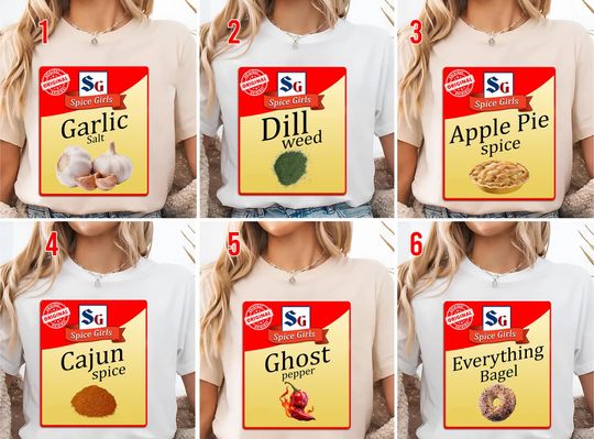 Discover Spice Girl Halloween Costume, Spice Girl Halloween Shirt, Spice Girl Halloween Group Shirt