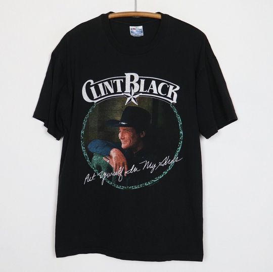 Discover Vintage 1991 Clint Black Put Yourself in My Shoes T-Shirt