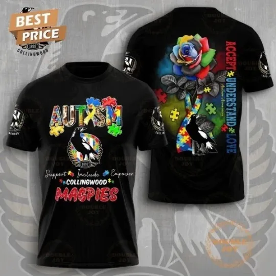 Discover Collingwood FC Autism Awareness Accept Understand Love T-Shirt