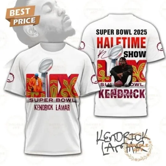 Discover Kendrick Lamar Super Bowl 2025 Halftime Show T-Shirt S-5XL