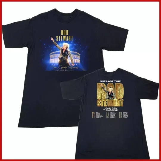 Discover Rod Stewart Announces 2025 North American One Last Time Tour Shirt