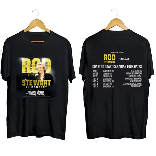 Discover Rod Stewart In Concert Tour 2025 Cotton T-Shirt