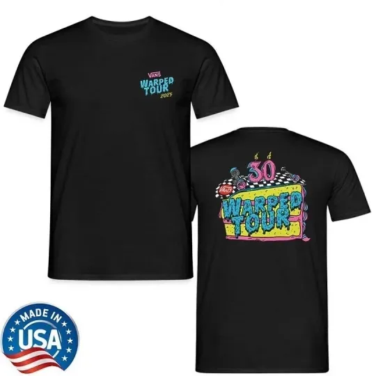Discover Van Warped Tour 2025 30 Years Anniversary  Shirt