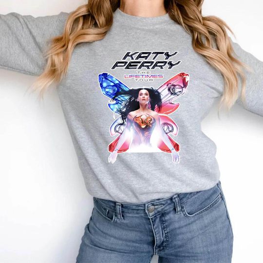Discover 2025 Katy Perry The Lifetime Tour Sweatshirt, Katy Perry Sweatshirt, Katy Perry Fan Gift, Katy Perry Merch, Katy Perry Graphic Sweatshirt