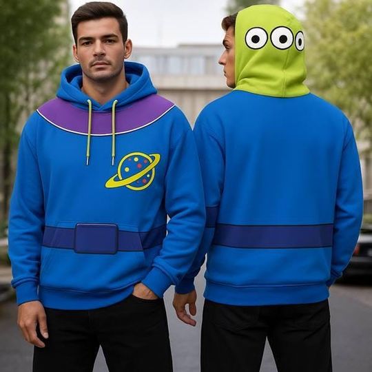 Discover Alien Costume Hoodie 3D All Over Print, toy stories Cosplay