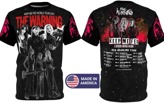 Discover The Warning Concerts Tour 2025 Gift For Fan S to 5XL AOP 3D T-shirt BT1333