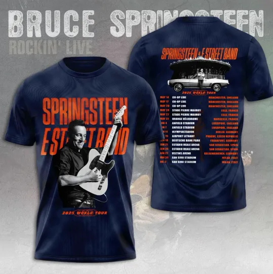 Discover Simple Minds Global Tour 2025 Schedule List 3D T-Shirt MA1014