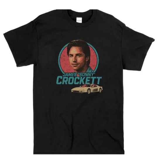 Discover Sonny Crockett MIAMI VICE T-Shirts, Retro 80s Film Movie TV Shirt