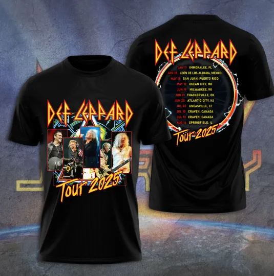 Discover Def Leppard Tour 2025 3D T-Shirt M729