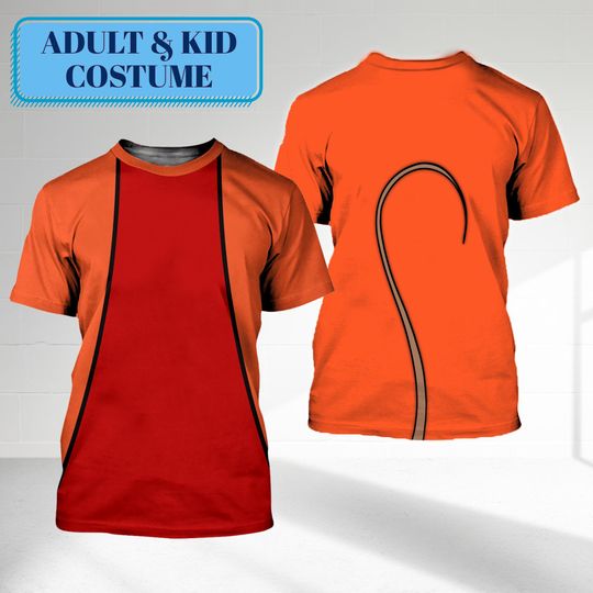 Discover Jag Mouse Cosplay Costume 3D T-Shirt, Cinde Costume Shirt, Men Cosplay Tee, Jag And Gus Halloween Costume For Family Group T Shirt