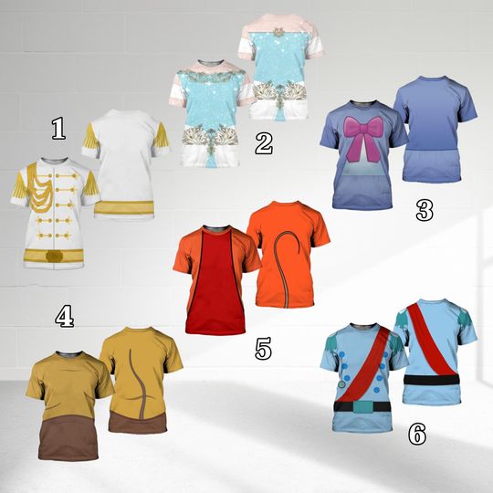 Discover Cinde Princess Cosplay Costume 3D T-Shirt, Cinde Costume Matching Shirt, Jag And Gus