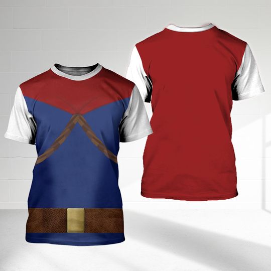 Discover Snoww Whitee Prince 3D Costume Shirt, Halloween Costume For Family Group Shirt, Princess And Friends Tee, Prince Cosplay Matching Shirts
