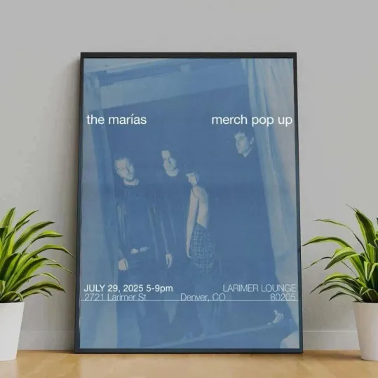 Discover The Marias Merch Pop Up Tour Jul 29, 2025 Denver, CO Poster