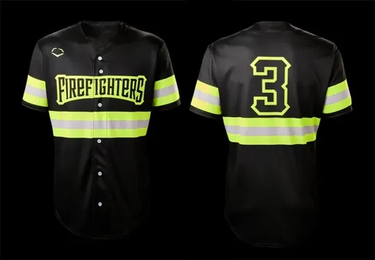 Discover Hot Firefighters Savannah Bananas S-5XL Baseball Jersey Black BB520