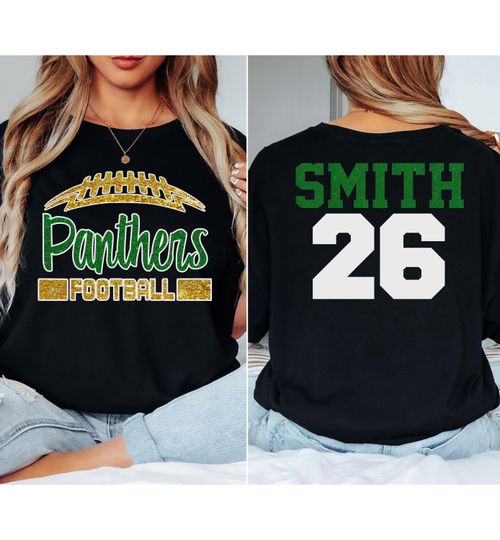 Discover Glitter Football Shirt, Football Team shirt, Football Gifts, Game Day Shirt