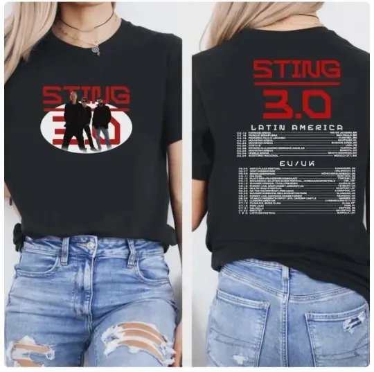 Discover Sting 3.0 Tour T-Shirt, Sting Concert T-Shirt Sting 3.0 Tour tee Sting 2025 tour