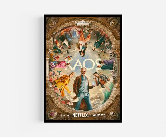 Discover KAOS Netflix Poster, Modern Mythology Wall Art , Greek Gods Aesthetic, Fantasy TV Series Print