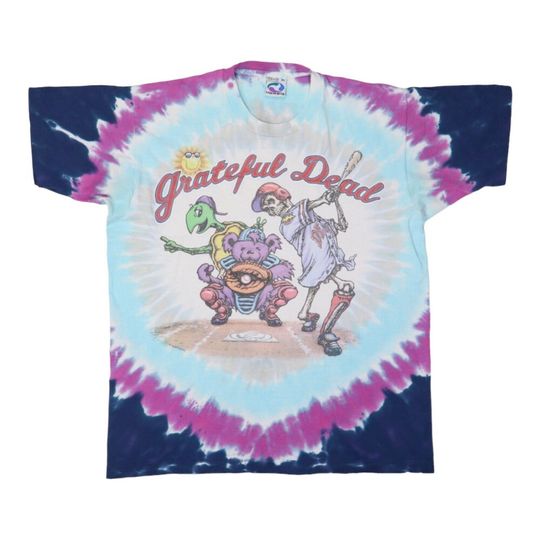 Discover Vintage 1994 Gratefu Deaddd Steal Your Base Tie Dye T-Shirt
