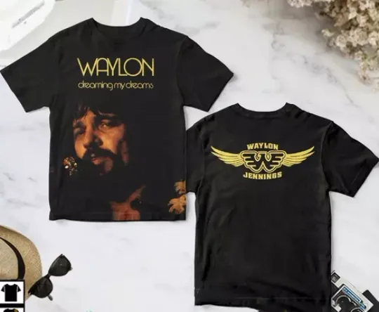 Discover Waylon Jennings Dreaming My Dreams Album 3D T-shirt
