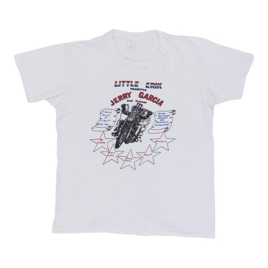 Discover Vintage 1982 Jerry Garcia New York Palladium Concert T-Shirt