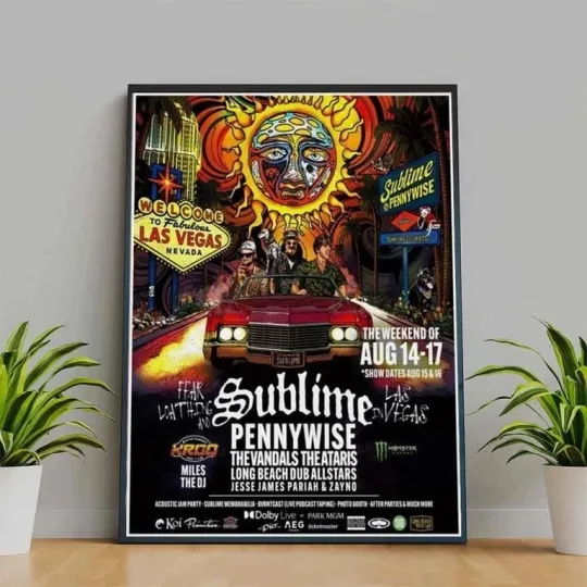 Discover Sublime Las Vegas Nevada Aug 14-17 2025 Tour Poster