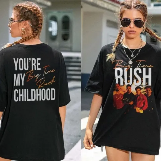 Discover Big Time Rush In Real Life Worldwide 2025 Tour Concert T-Shirt