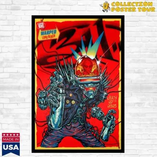 Discover 311 Live At Vans Warped Long Beach July 27 2025 Tour Poster
