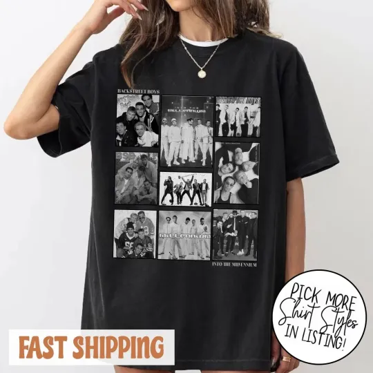 Discover Into the Millennium Memory Back Boys Band, BSB Rock 2025 T-Shirt