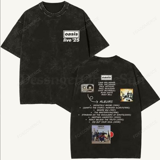 Discover Oasis Lyric Vintage Shirt  You And I Are Gonna Live Forever Tour Tee