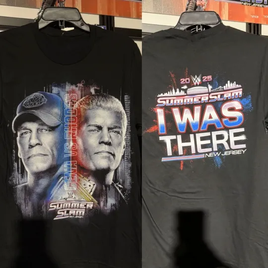 Discover 2025 Wrestling Entertainment SUMMERSLAM I WAS THERE T-SHIRT