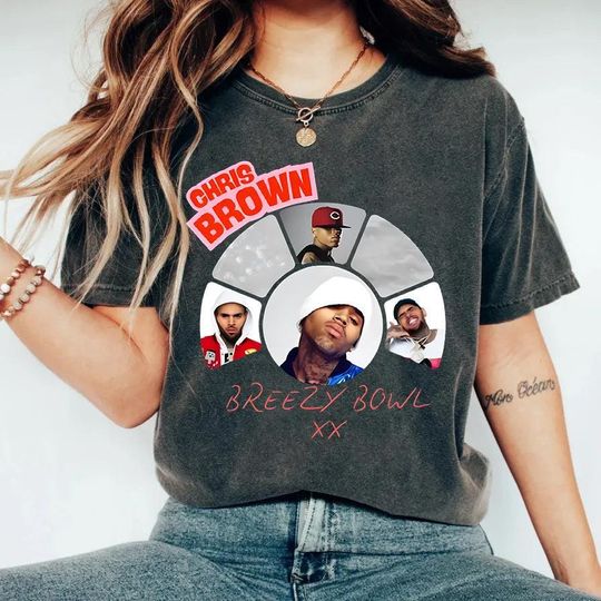 Discover Vintage Chris Brown Tour Breezy Bowl XX Comfort Colors Shirt, Chris Brown Merch