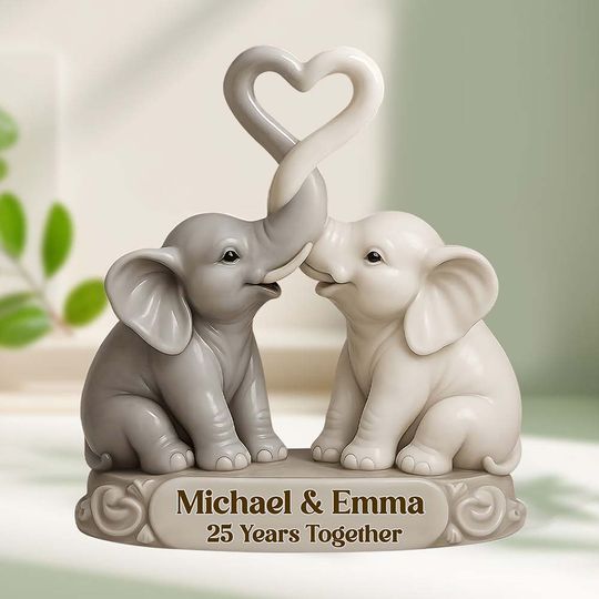Discover Entwined Trunks Eternal Love - Personalized Couple Custom Shaped Acrylic Plaque