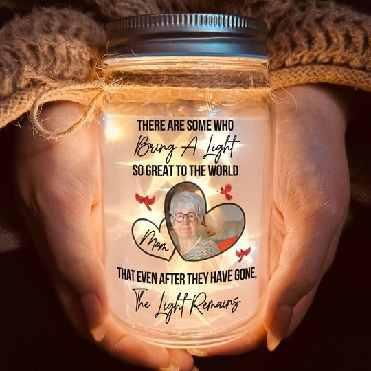Discover There Are Some Who Bring A Light To The World - Personalized Photo Mason Jar Light