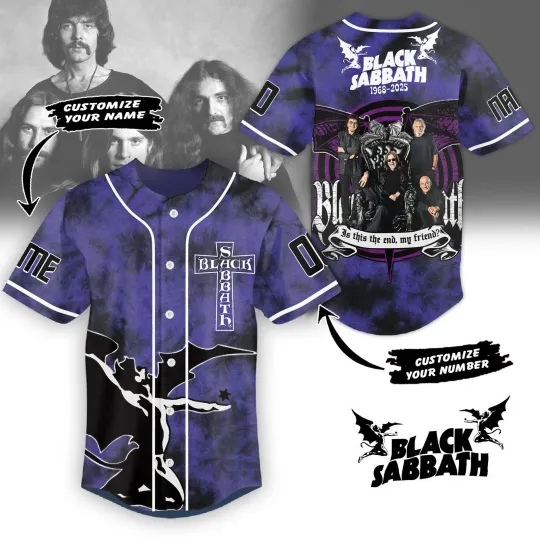 Discover Black Sabbath Music Personalized Baseball Jersey For Fans