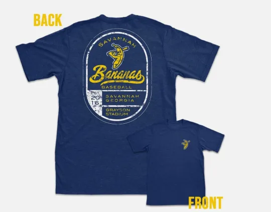 Discover Savannah Banana blue T Shirt Savannah