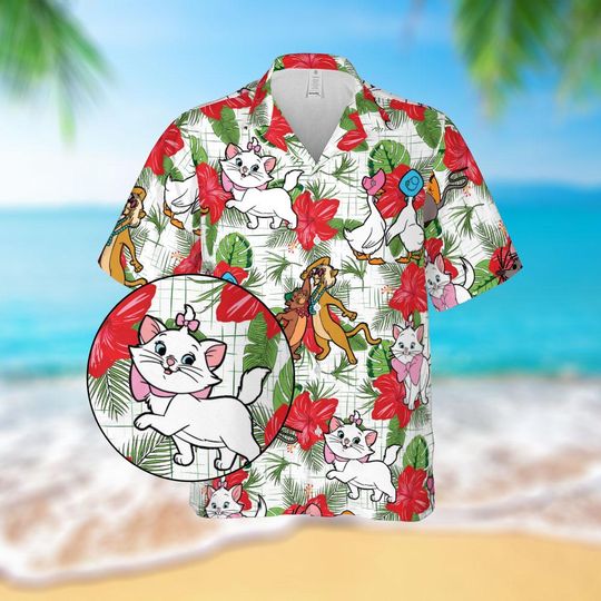 Discover The Aristocatss Hawaiian Shirt, Disneyyy Aristocatss Summer Beach Shirt, Aristocatss Family Beach
