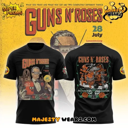Discover Starr Warss 3D T-shirt gift for fans LH118Guns NRose x Luxembourg Tour 2025 shirt
