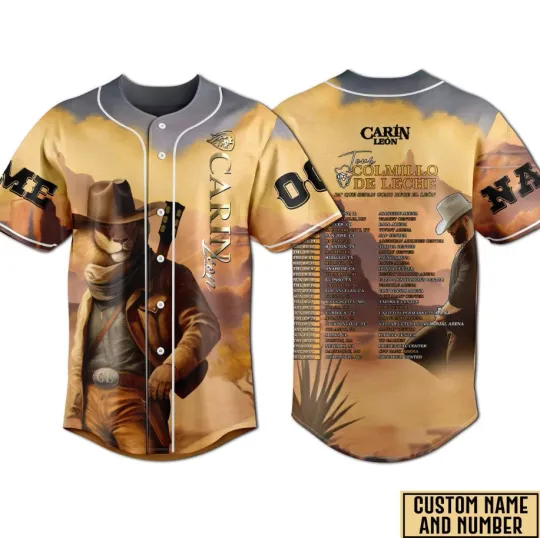 Discover Carin Leon Tour Personalized 3D Shirt Baseball Jersey BL2.732