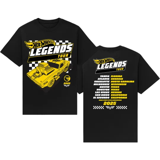 Discover Hot Wheels Legends Tour 2025 Adults Kids T-Shirt