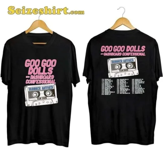 Discover Goo Goo Dolls Summer Anthem Tour 2025 T-Shirt Reprint S-3XL