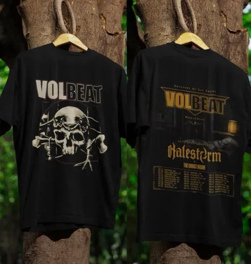 Discover Volbeat Greatest Of All Tours 2025 Worldwide God Of Angels Concert T-Shirt