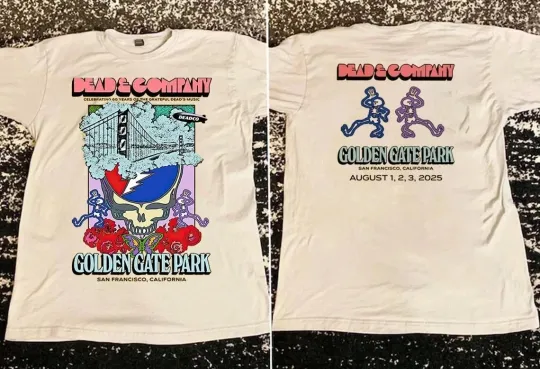 Discover Dead and Company Golden Gate Park August 1,2,3 2025 T Shirt