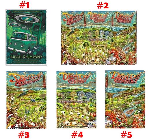 Discover Dead And Company In San Francisco CA On Aug 1-3 2025 Poster