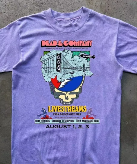 Discover Dead and Company August 1 2 3 2025 Golden Gate Park shirt