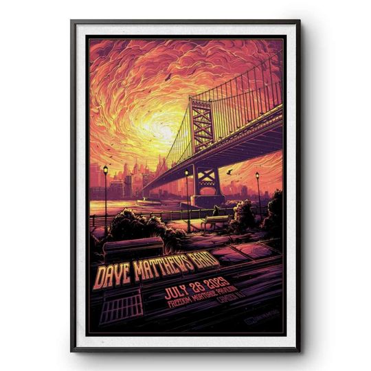 Discover July 26 2025 Dave Matthews Band Poster