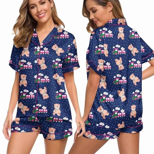 Discover Kpop Demon Hunters Rumi Choo Choo Satin Pajamas Set, Rumi Kpop Demon Hunters Sleepwear