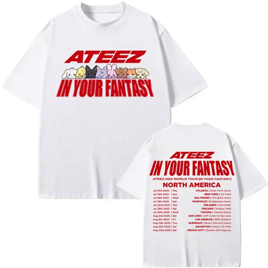 Discover Limited ATEEZ 2025 World Tour in Your Fantasy T-shirt Men Women