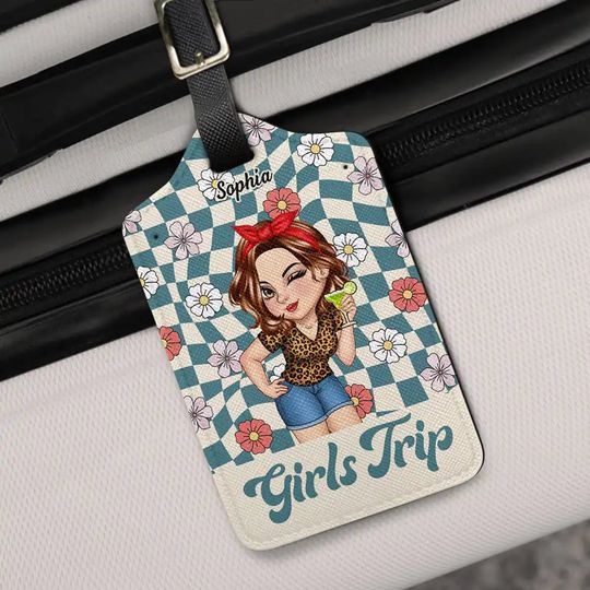 Discover Girls Trip Traveling - Personalized Luggage Tag