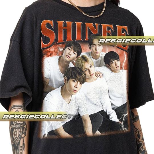 Discover Limited Shinee KPop Tshirt Vintage Unisex Shirt
